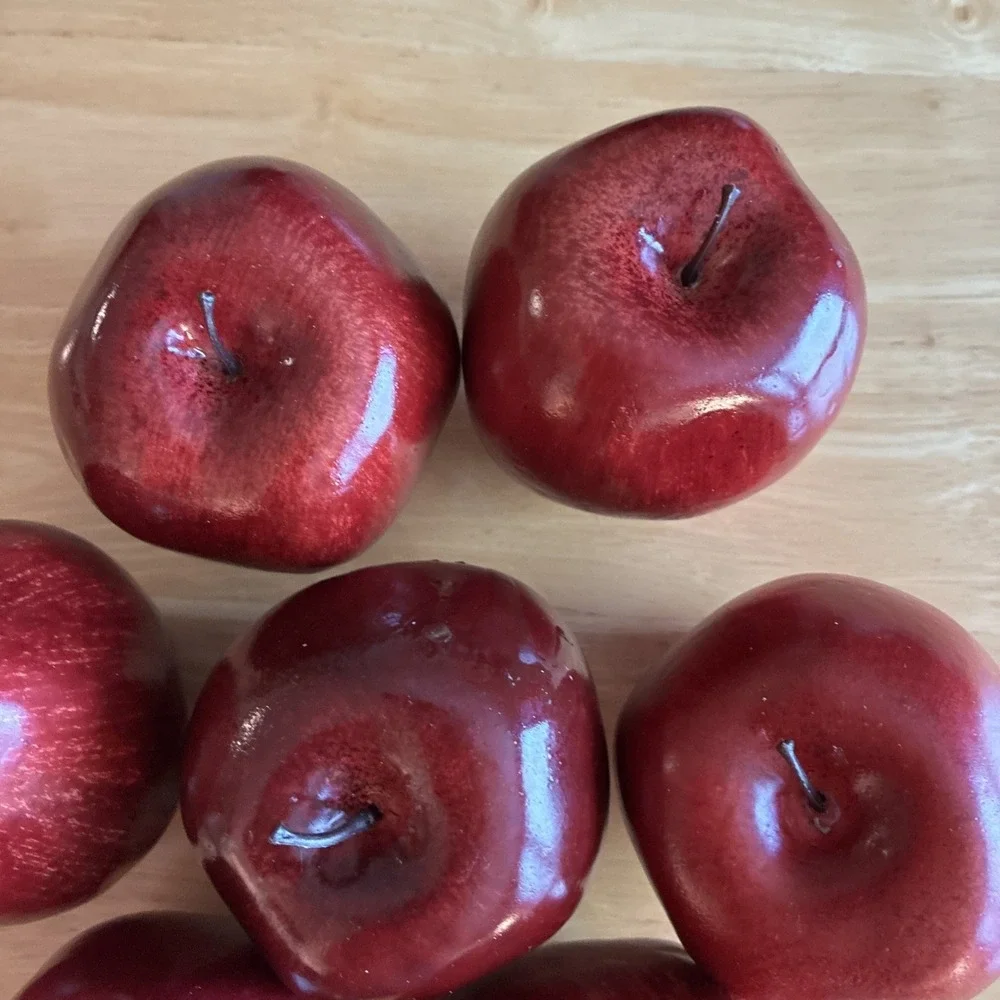 Realistic Faux  Apples Autumn Decor Lot Lightweight